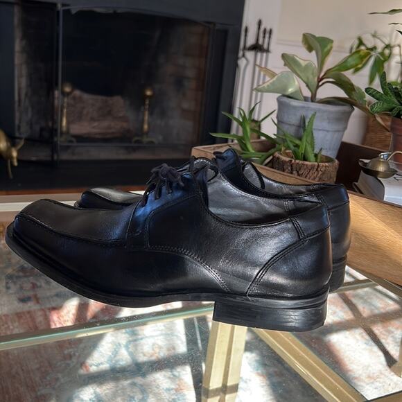 Kenneth Cole New York Black Leather Dress Shoes- Size 9 - Picture 4 of 10
